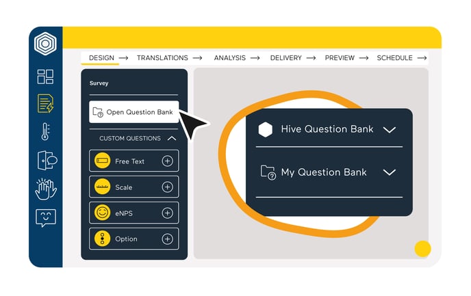 Adding a question from my question bank to a survey