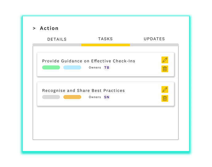 an action vs a task