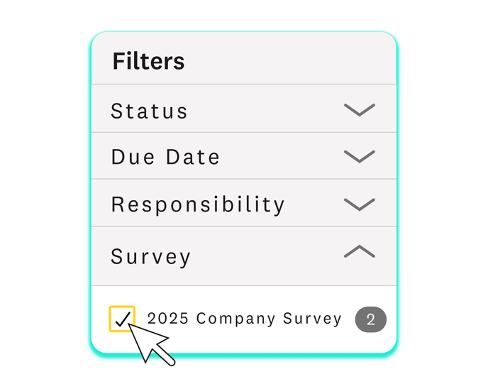 monitoring actions by survey-1